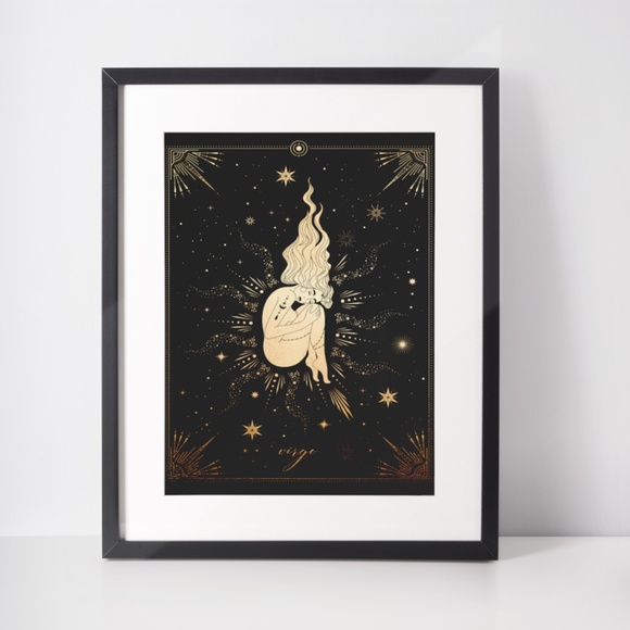 Virgo Wall Art Celestial Zodiac Print Poster Unframed - Picture 5 of 5